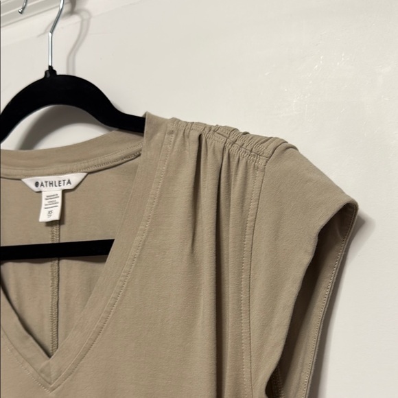 Athleta Sand Ruched Sheath Mini Dress - Picture 5 of 7